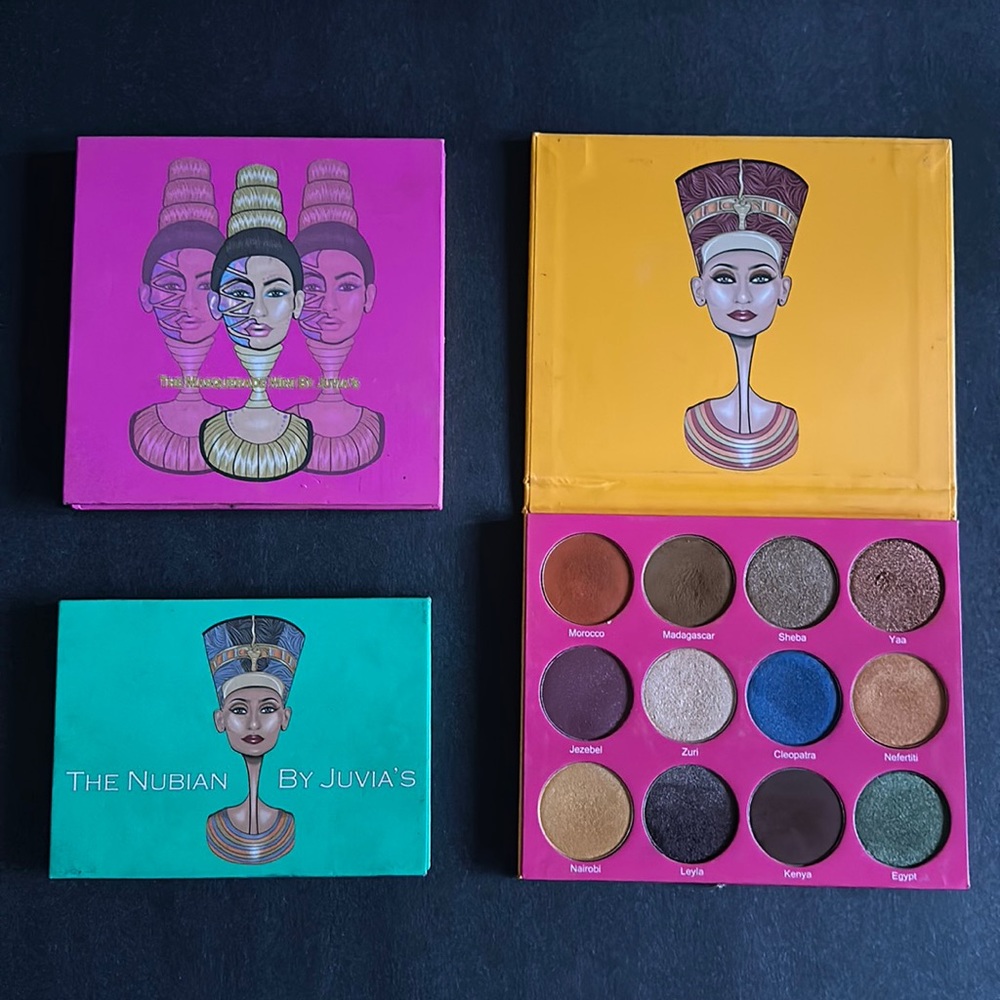 The Nubian eyeshadow palettes bundle